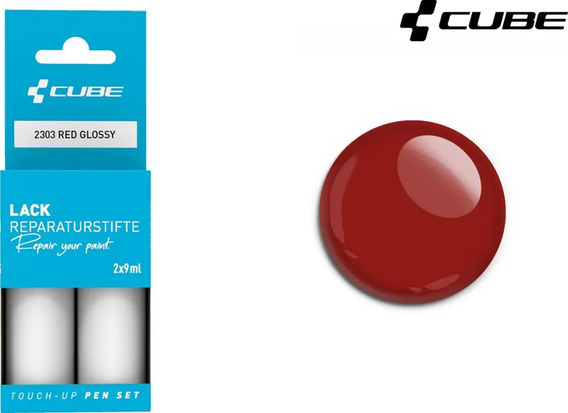 Cube Red Glossy 30ml Touch Up Paint Pen Set - 2303
